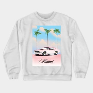 Miami Pink sunset Crewneck Sweatshirt